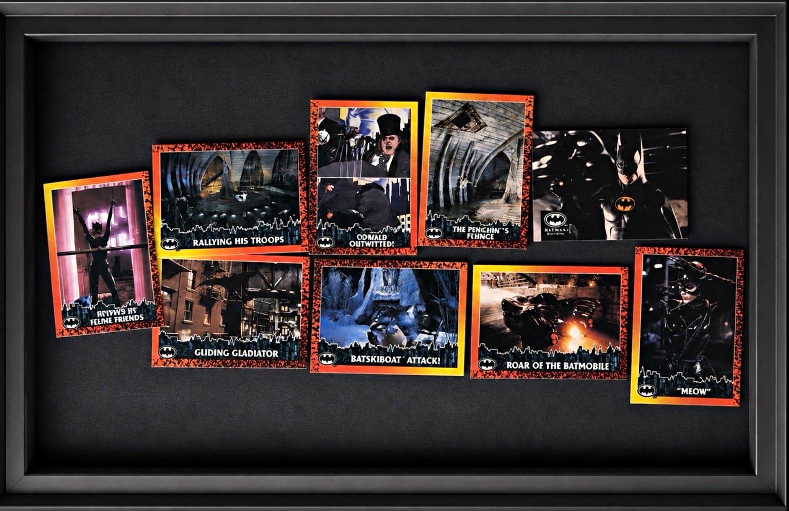 Topps 1992 Batman Returns Trading Card Lot 9 Cards Batman Catwoman Penguin Topps 1992 Batman Returns Trading Card Lot 9 Cards Batman Catwoman Penguin
