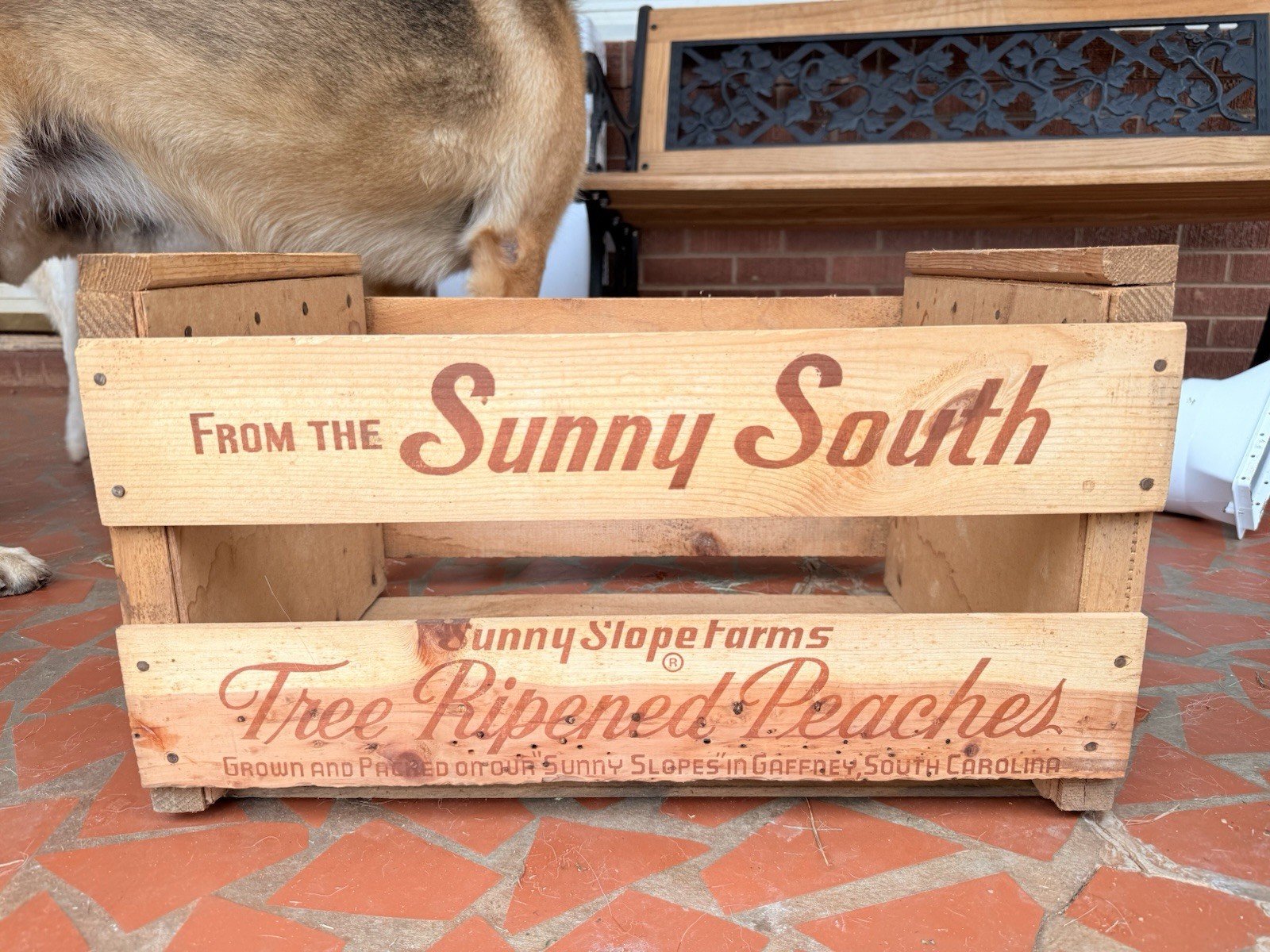 5 Vintage Wooden Fruit Crate Lot Advertising Graphics Sunny Slope Uncle Matt 5 Vintage Wooden Fruit Crate Lot Advertising Graphics Sunny Slope Uncle Matt