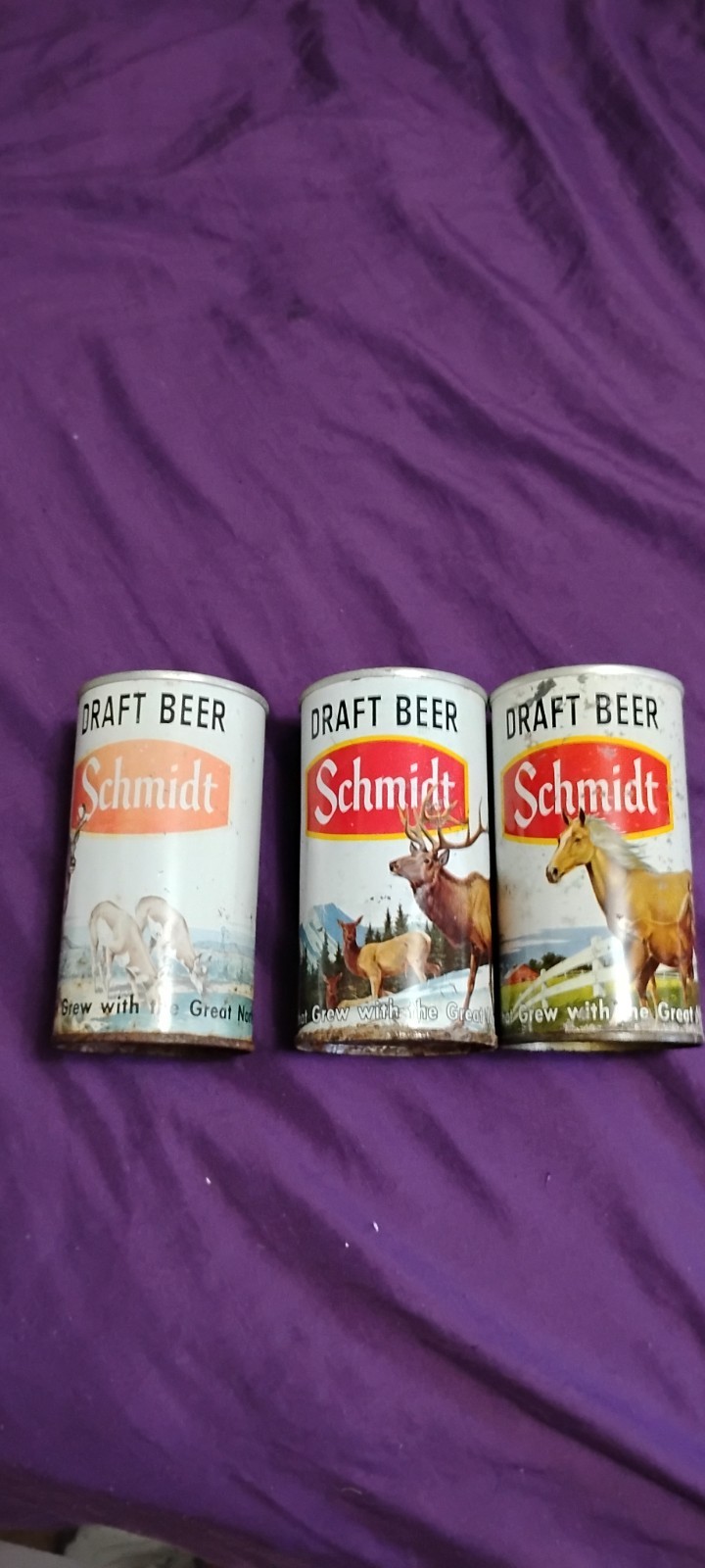 schmidt draft beer pull tab, lot of 3 schmidt draft beer pull tab, lot of 3