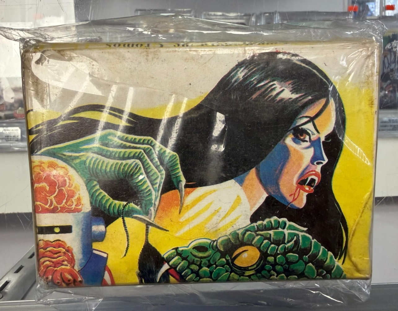 VINTAGE 1980'S REYAUCA MONSTERS MONSTRUOS HORROR 200 SEALED PACK BOX VENEZUELA