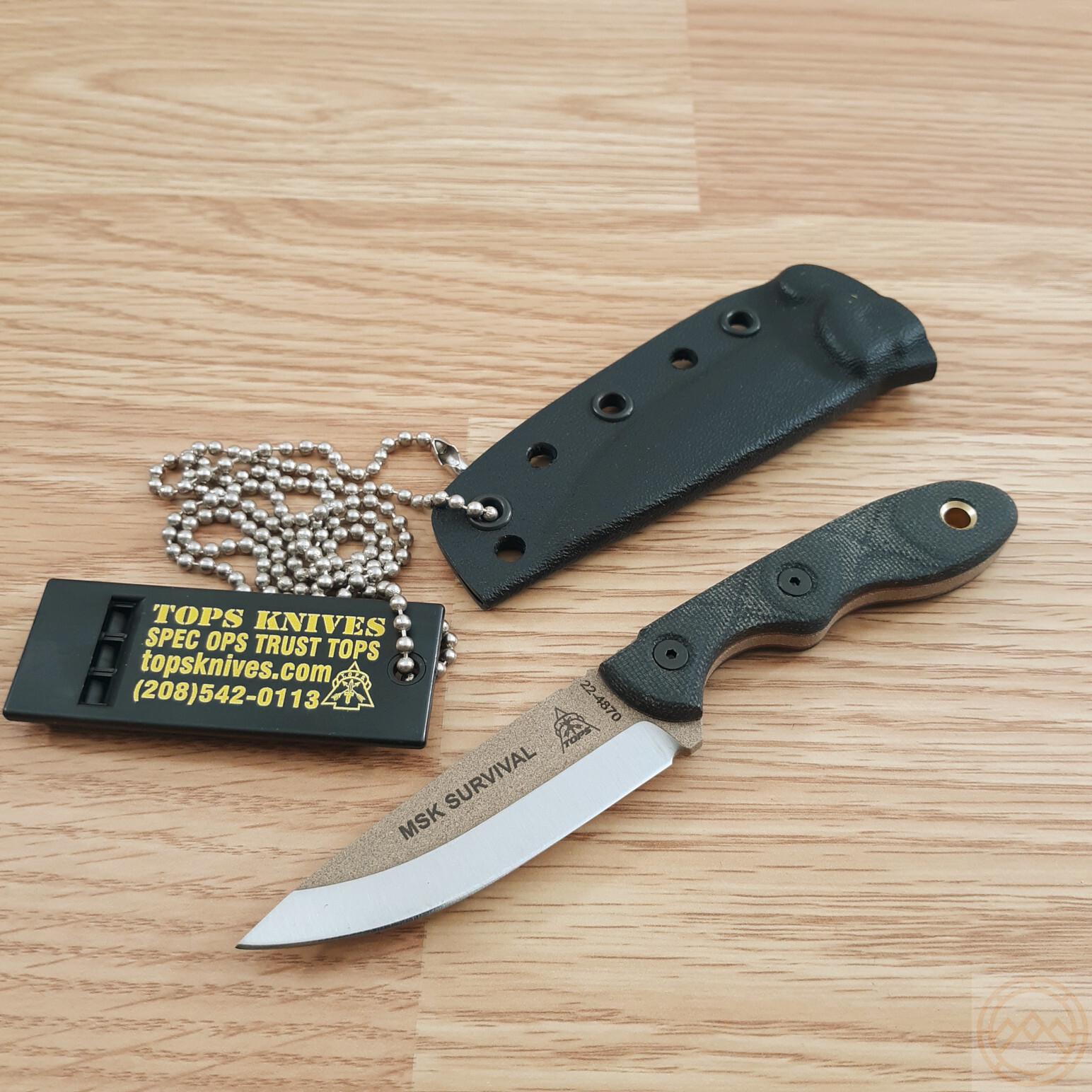 TOPS Mini Scandi Fixed Knife 2.75" 1095HC Steel Blade Canvas Micarta Handle TOPS Mini Scandi Fixed Knife 2.75" 1095HC Steel Blade Canvas Micarta Handle