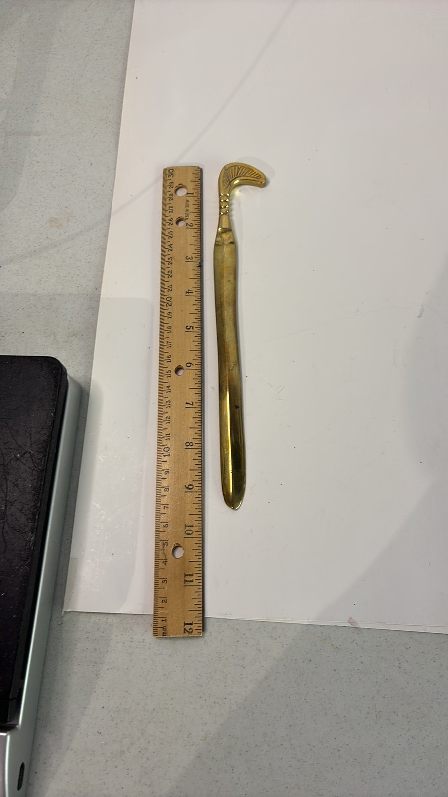 Vintage Solid Brass Egyptian Style Letter Opener