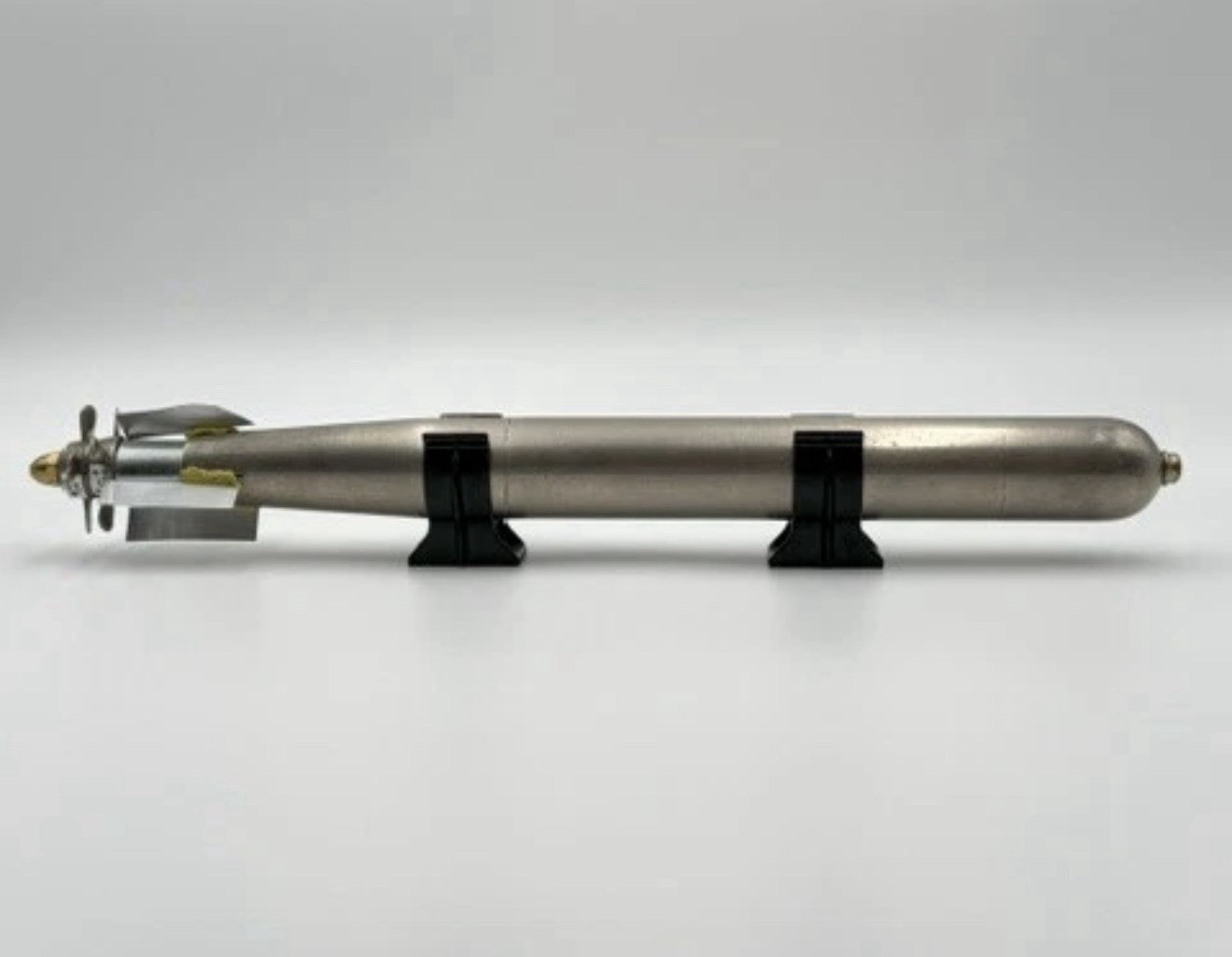 Vintage WW2 Submarine Torpedo Metal LARGE at Over 17 Inches long  & 5 Pounds 