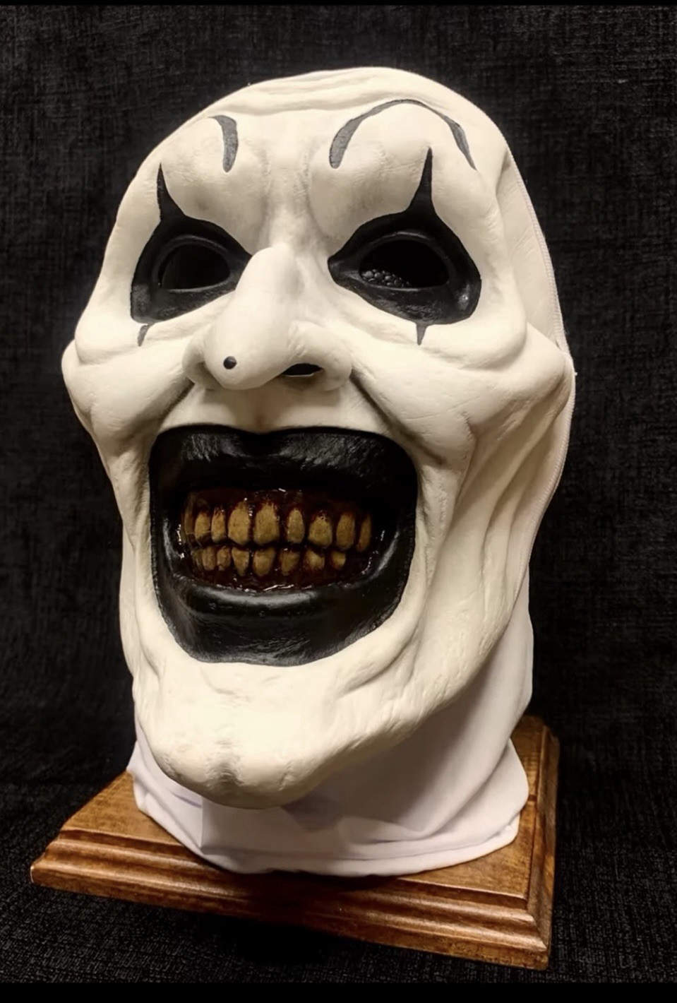 Art the Clown Mask with Polyester Hood Full Head Hand Made ( Pre-Order ) Art the Clown Mask with Polyester Hood Full Head Hand Made ( Pre-Order )
