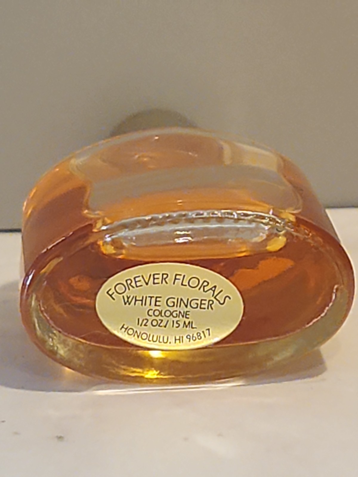 Vintage~Forever Florals~WHITE GINGER~Cologne~Honolulu Hawaii~1/2 Fl Oz~Splash Vintage~Forever Florals~WHITE GINGER~Cologne~Honolulu Hawaii~1/2 Fl Oz~Splash