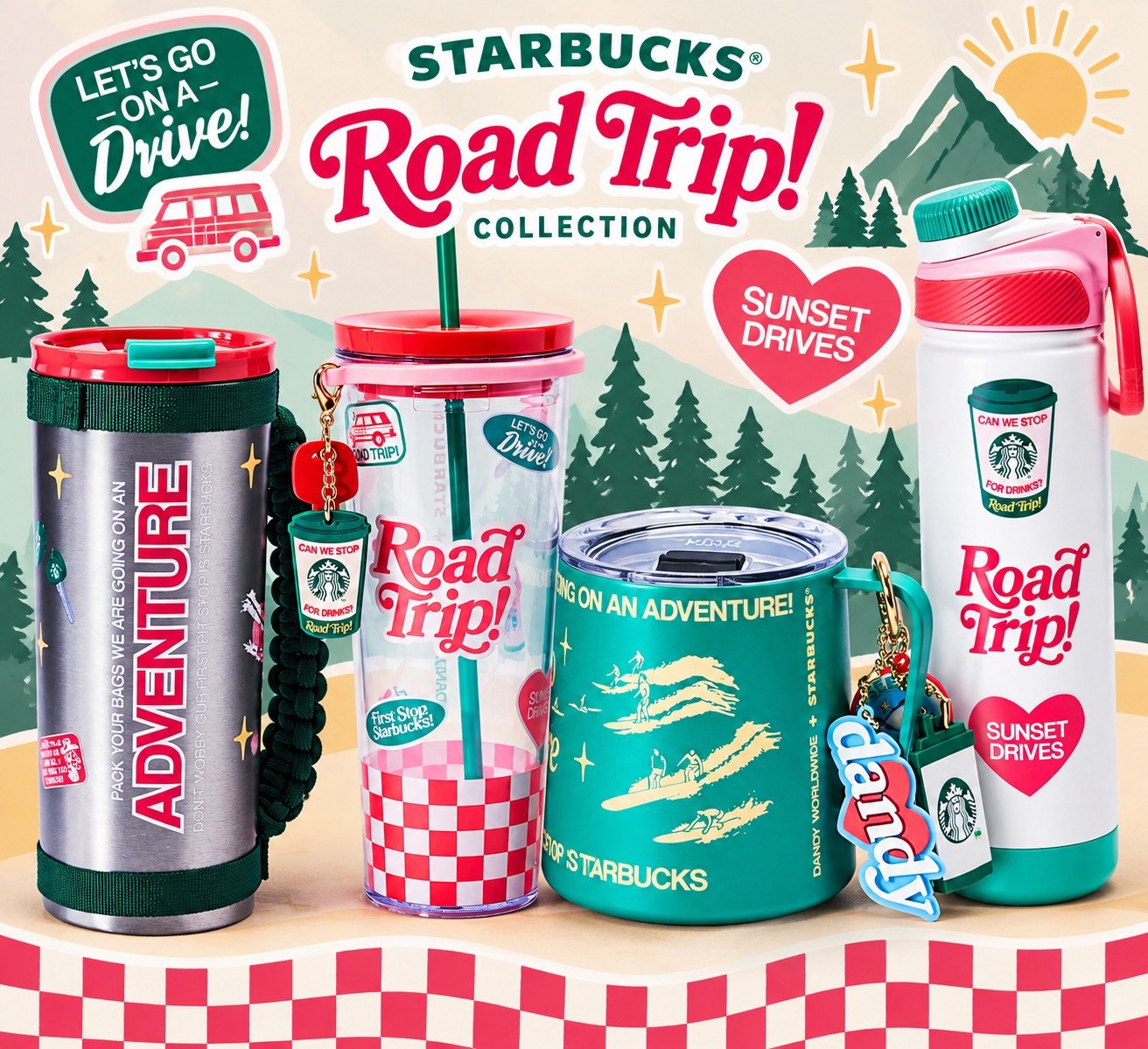 4 Pc Set Starbucks x Dandy Worldwide Limited Edition Tumbler 24oz Set New 4 Pc Set Starbucks x Dandy Worldwide Limited Edition Tumbler 24oz Set New