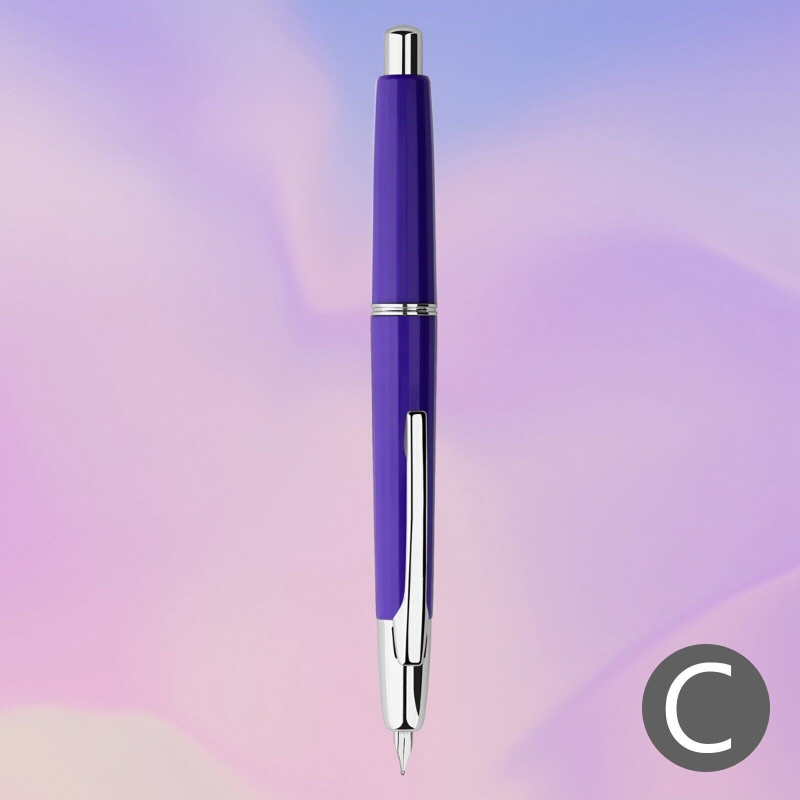 MAJOHN A2 Press Fountain Pen Retractable EF Nib Resin Writing Office Ink PenWdy3 MAJOHN A2 Press Fountain Pen Retractable EF Nib Resin Writing Office Ink PenWdy3