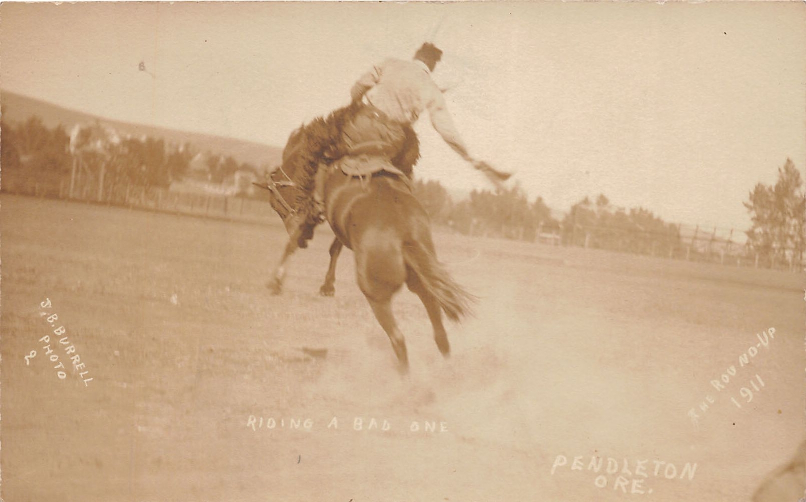 J65/ Pendleton Oregon RPPC Postcard c1910 Round Up Rodeo Cowboys 232 J65/ Pendleton Oregon RPPC Postcard c1910 Round Up Rodeo Cowboys 232