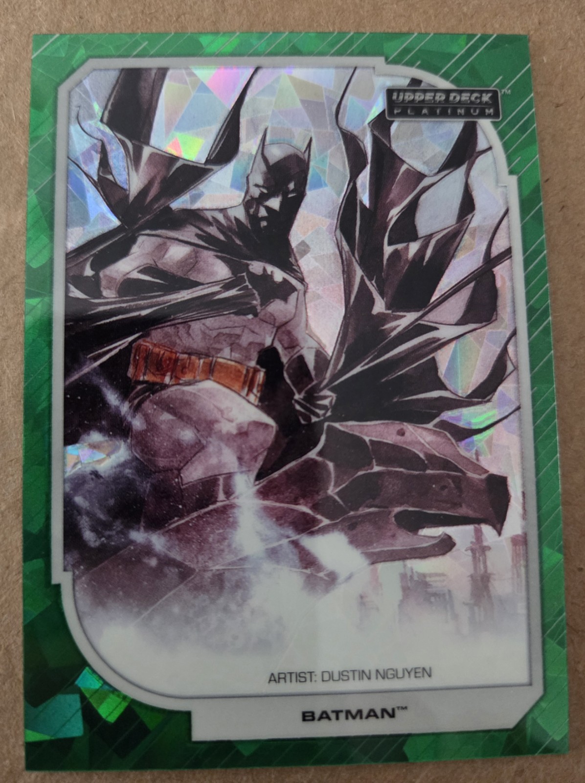 🔥 2026 Upper Deck Platinum DC - Batman #96 Green Crackle /99 CASE HIT 🔥 🔥 2026 Upper Deck Platinum DC - Batman #96 Green Crackle /99 CASE HIT 🔥