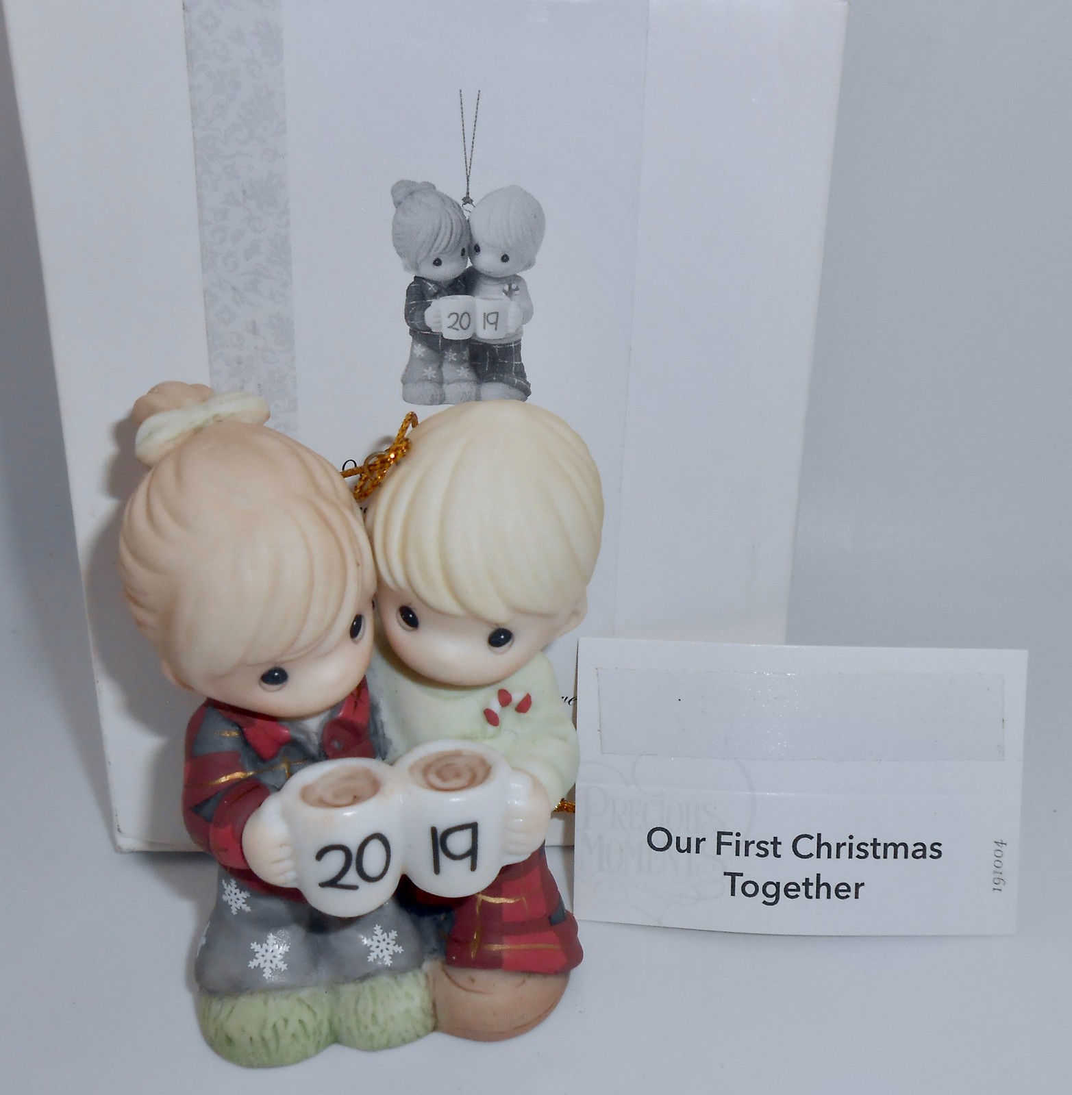 Precious Moments 2019 OUR FIRST CHRISTMAS TOGETHER Ornament 191004 RARE HTF H70 Precious Moments 2019 OUR FIRST CHRISTMAS TOGETHER Ornament 191004 RARE HTF H70