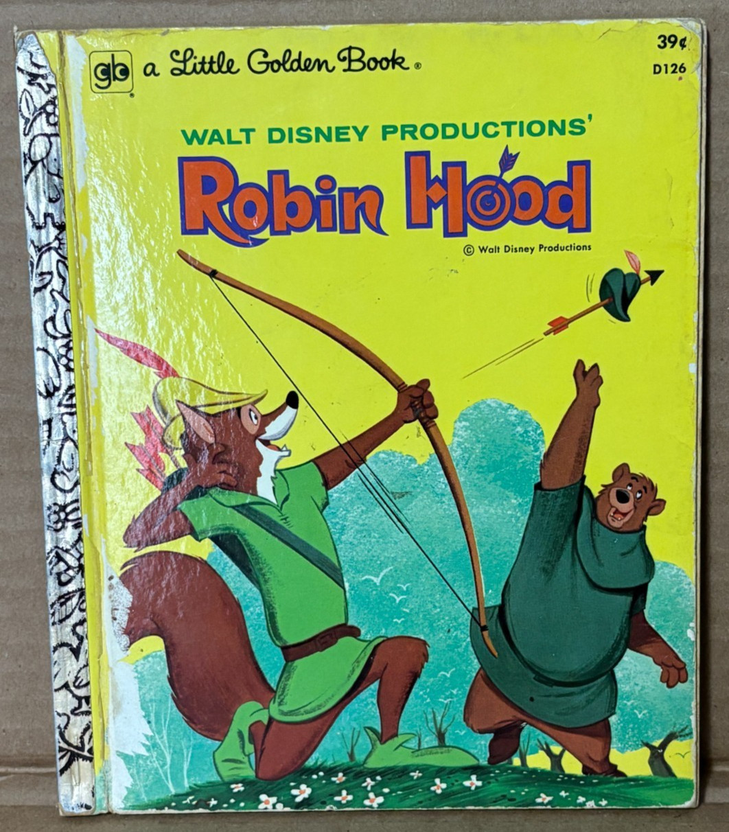 1973 Robin Hood A Little Golden Book Walt Disney Productions