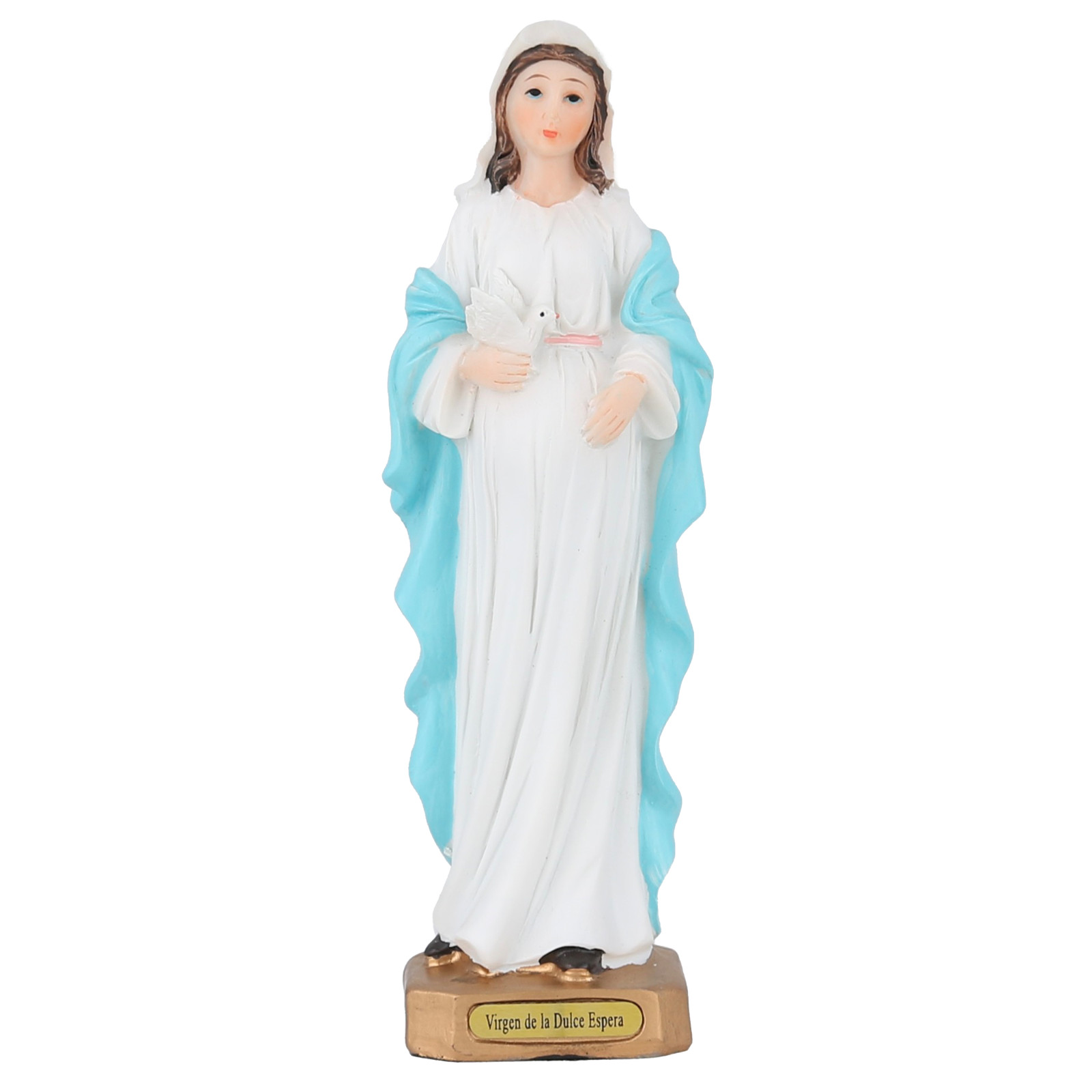 Virgen De La Dulce Espera 6" Símbolo De La Alegría De La Maternidad Resin Figure