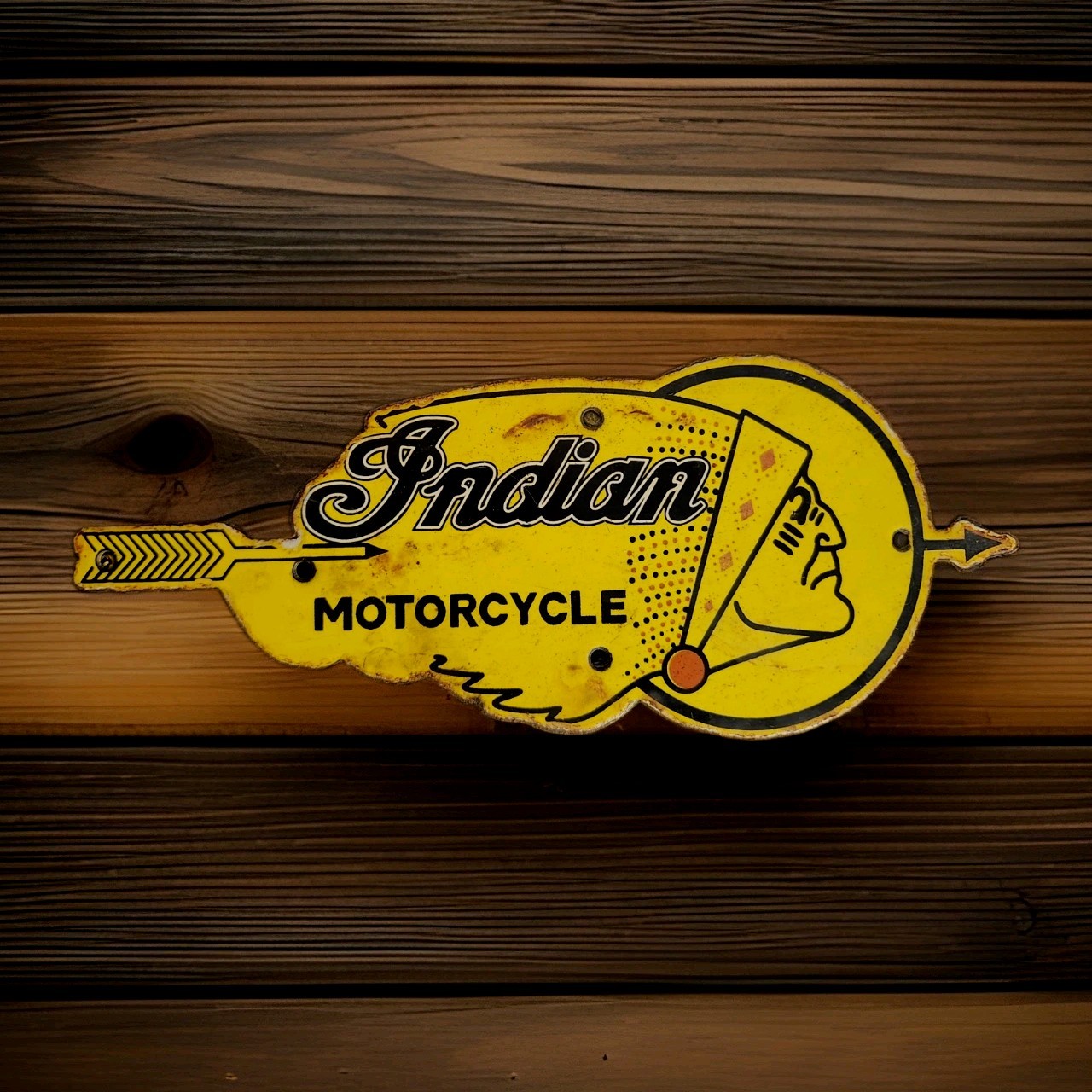 Vintage Indian Motorcycles Porcelain Sign Chief Triumph Harley Davidson Gas Oil Vintage Indian Motorcycles Porcelain Sign Chief Triumph Harley Davidson Gas Oil