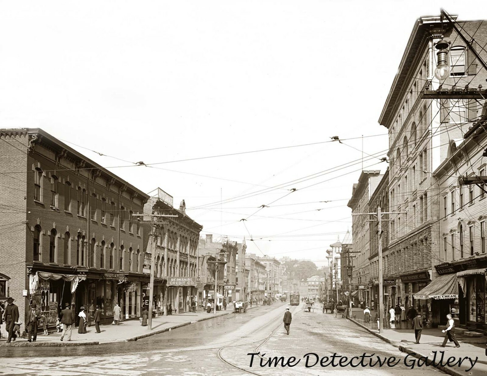 Main Street, North Adams, Massachusetts - 1908 - Historic Photo Print Main Street, North Adams, Massachusetts - 1908 - Historic Photo Print