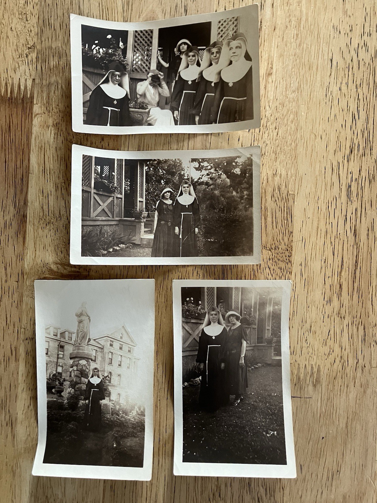Vtg 1920’s CATHOLIC NUNS In HABITS Photo Snapshots Outdoors St Marys Academy WI Vtg 1920’s CATHOLIC NUNS In HABITS Photo Snapshots Outdoors St Marys Academy WI