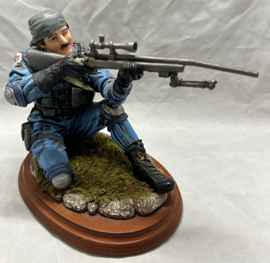 Vanmark Blue Hats of Bravery "Sniper" 1999 8.5" PE88849 Ed. No. 1/0126 Vanmark Blue Hats of Bravery "Sniper" 1999 8.5" PE88849 Ed. No. 1/0126