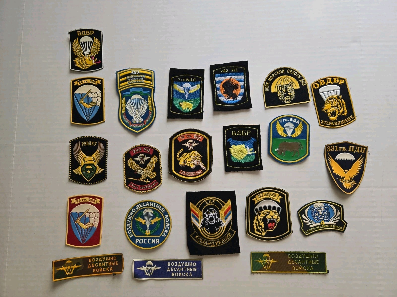 Lot Of Russian Airborne Paratrooper Insignia Patches Lot Of 21 Group 2