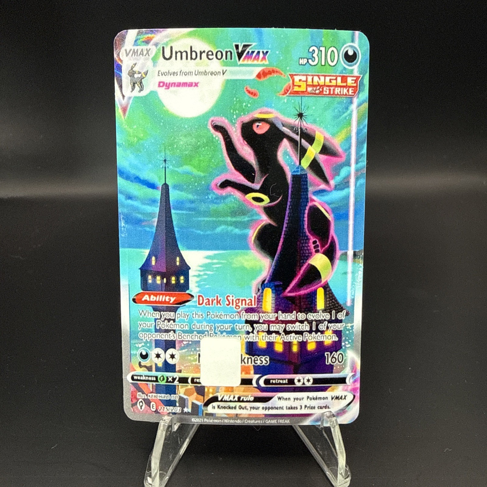 Umbreon Vmax Gloss Debit Card Skin Sticker Umbreon Vmax Gloss Debit Card Skin Sticker