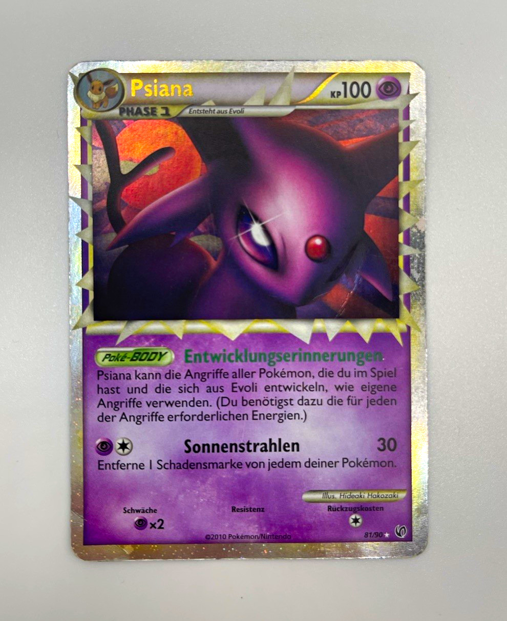 Psiana Prime 81/90 Pokemon HGSS 2010 - German Psiana Prime 81/90 Pokemon HGSS 2010 - German