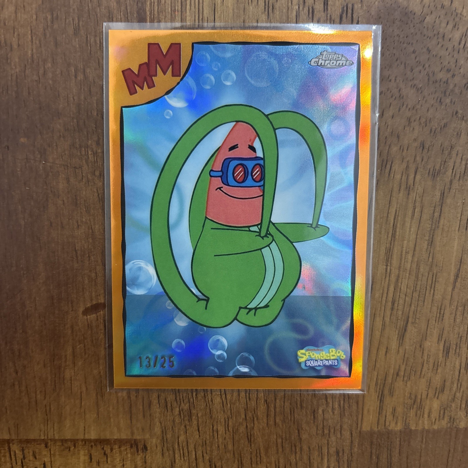 2025 Topps Chrome SpongeBob Patrick #Mb-17 The Elastic Waistband /25 2025 Topps Chrome SpongeBob Patrick #Mb-17 The Elastic Waistband /25
