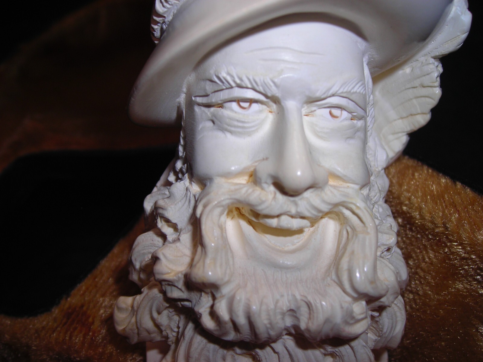 🔴UNSMOKED ARTIST ISMAIL OZEL MEERSCHAUM PIPE HAPPY CAVALIER HEAVY FACIAL DETAIL 🔴UNSMOKED ARTIST ISMAIL OZEL MEERSCHAUM PIPE HAPPY CAVALIER HEAVY FACIAL DETAIL
