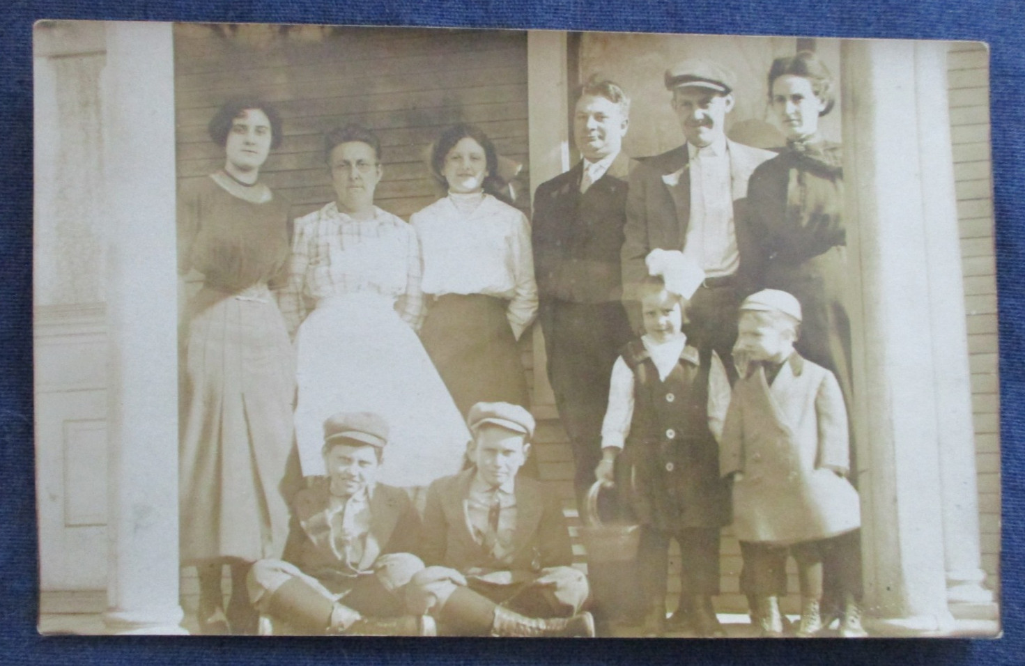 RPPC Norwood Ohio McMillan Family at 1902 Maple Ave ca1910 Postcard