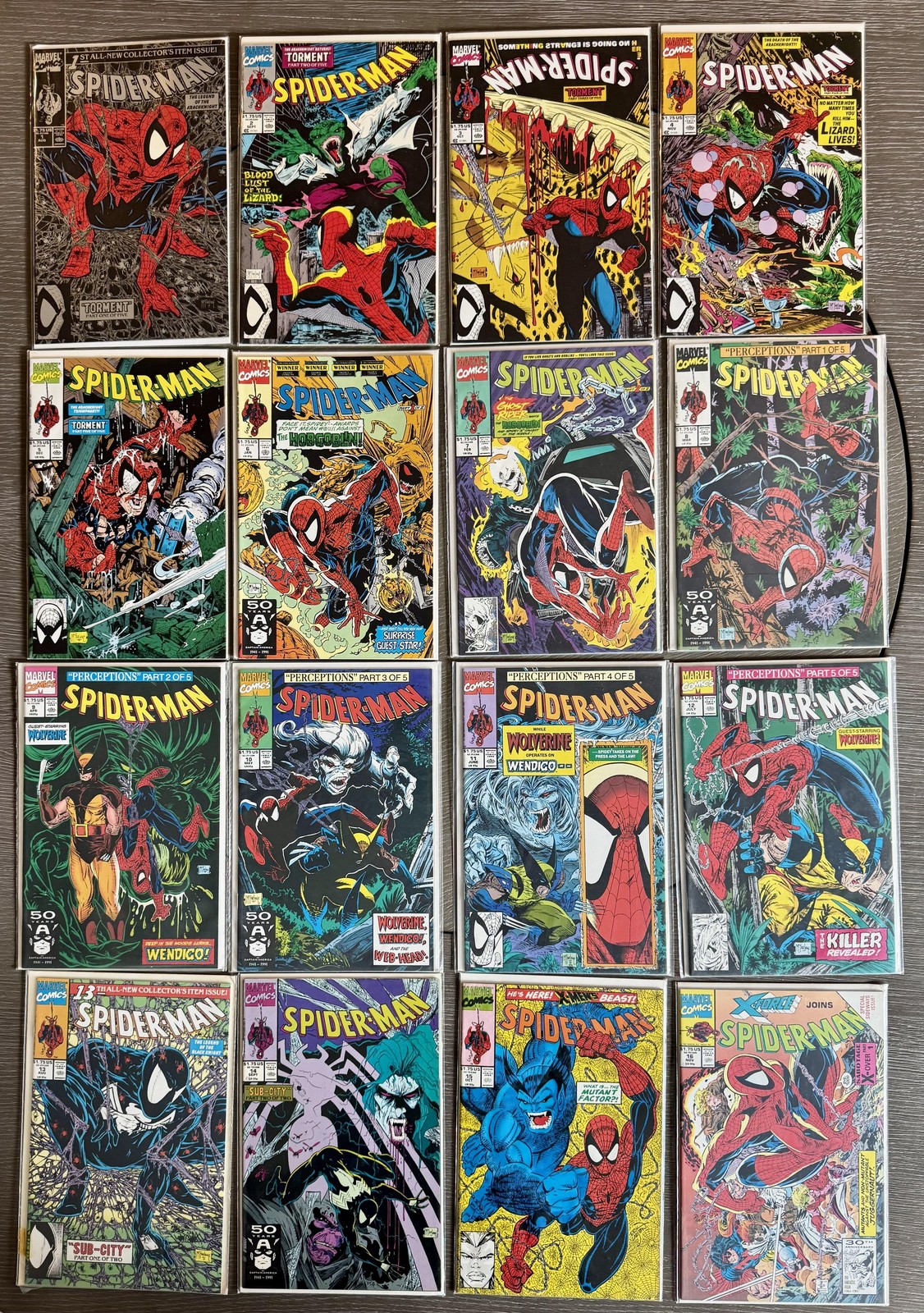 Spider-Man Vol. 1 #1-16 MARVEL COMICS Set Todd McFarlane Final Run NM