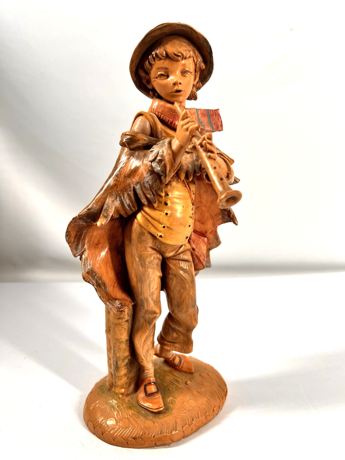 Vintage Fontanini 12" Daniel Flute Player Italy Nativity 1983 Roman Vintage Fontanini 12" Daniel Flute Player Italy Nativity 1983 Roman