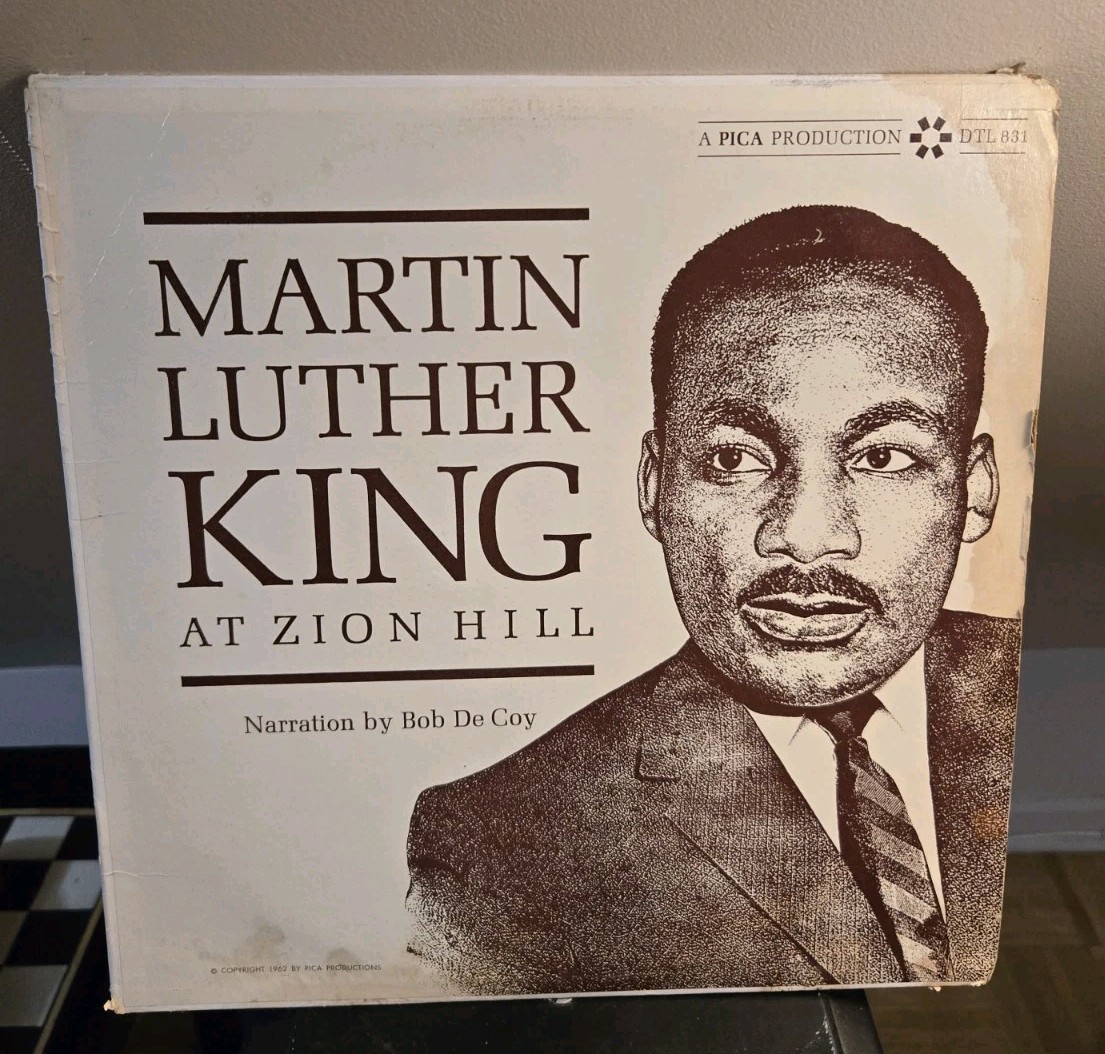 Rare Unauthorized Recording Of Martin Luther King At Zion Hill 1962 Rare Red LP Rare Unauthorized Recording Of Martin Luther King At Zion Hill 1962 Rare Red LP