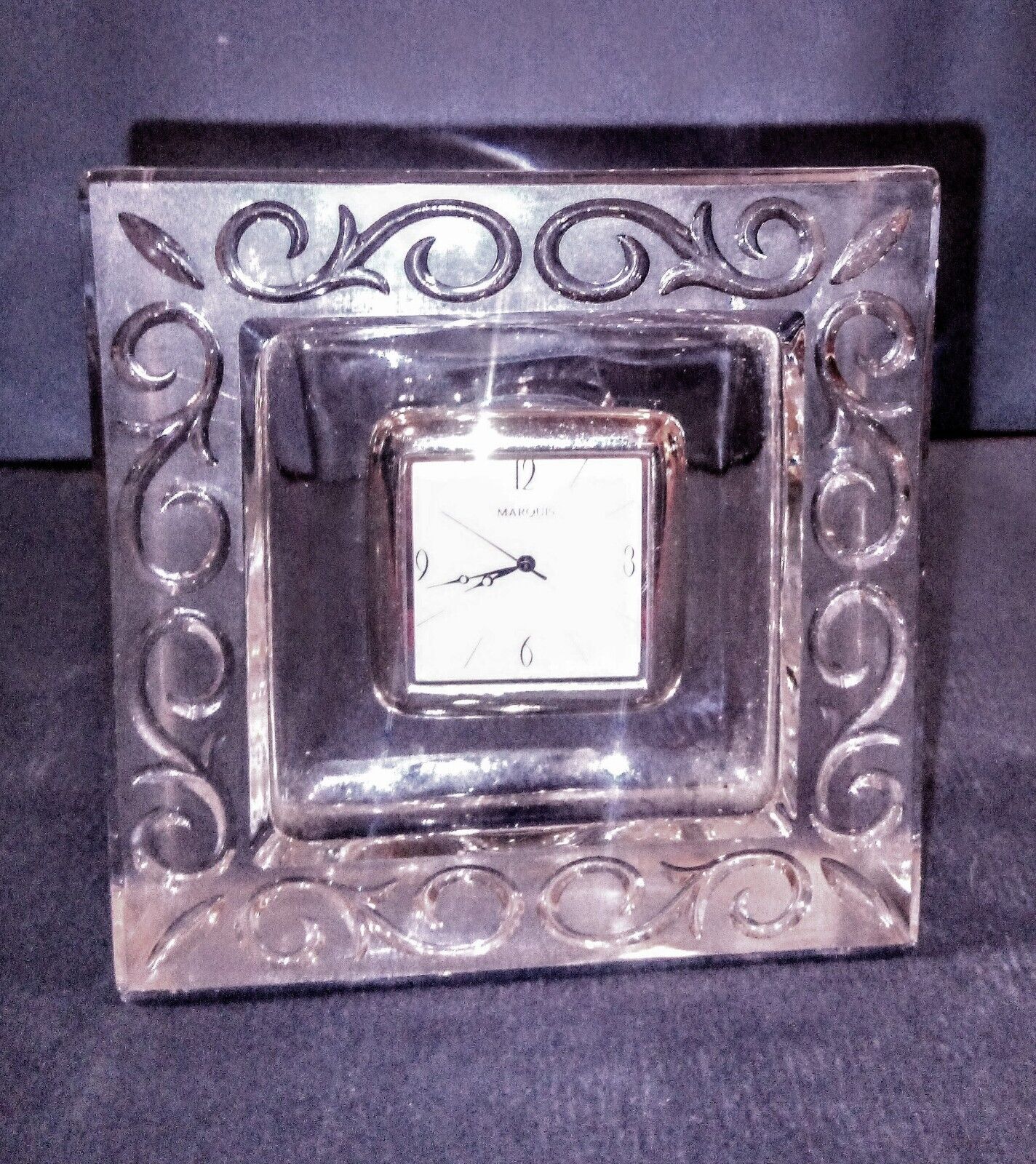 Rare Waterford 1970s Marquis Crystal Clock