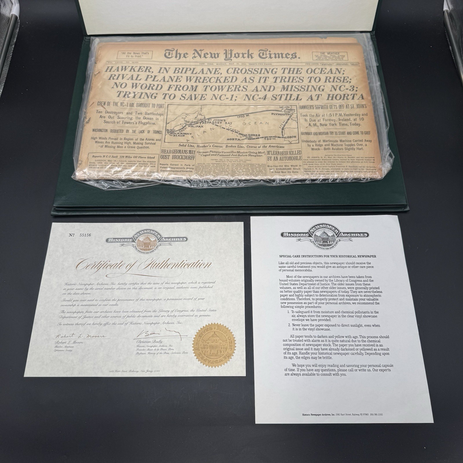 Historic Newspaper Archives The New York Times May 19, 1919 Authentic W/ COA Historic Newspaper Archives The New York Times May 19, 1919 Authentic W/ COA