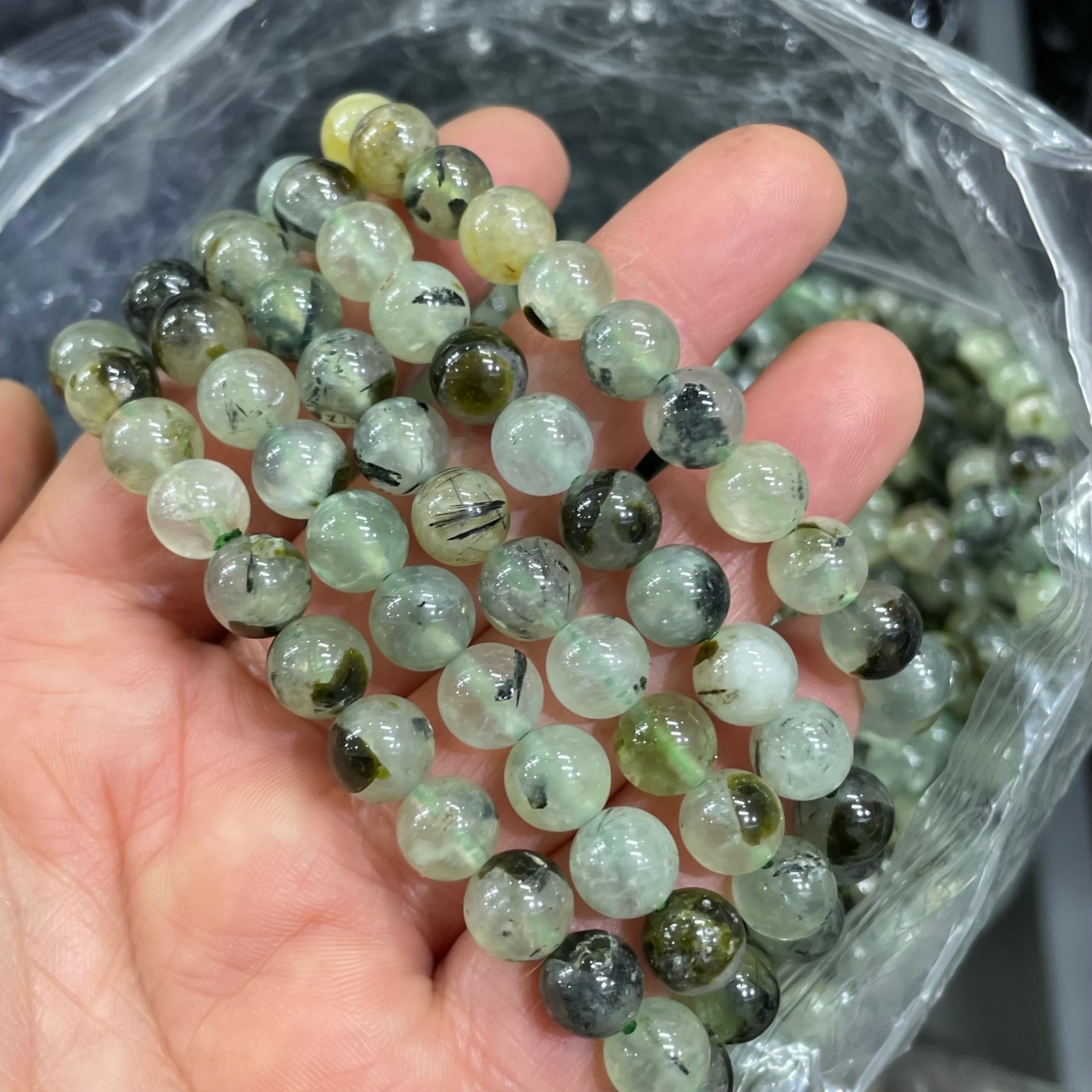 5pc 8mm Natural green agate Bead Bracelet Reiki Crystal Quartz Healing Decorate 5pc 8mm Natural green agate Bead Bracelet Reiki Crystal Quartz Healing Decorate