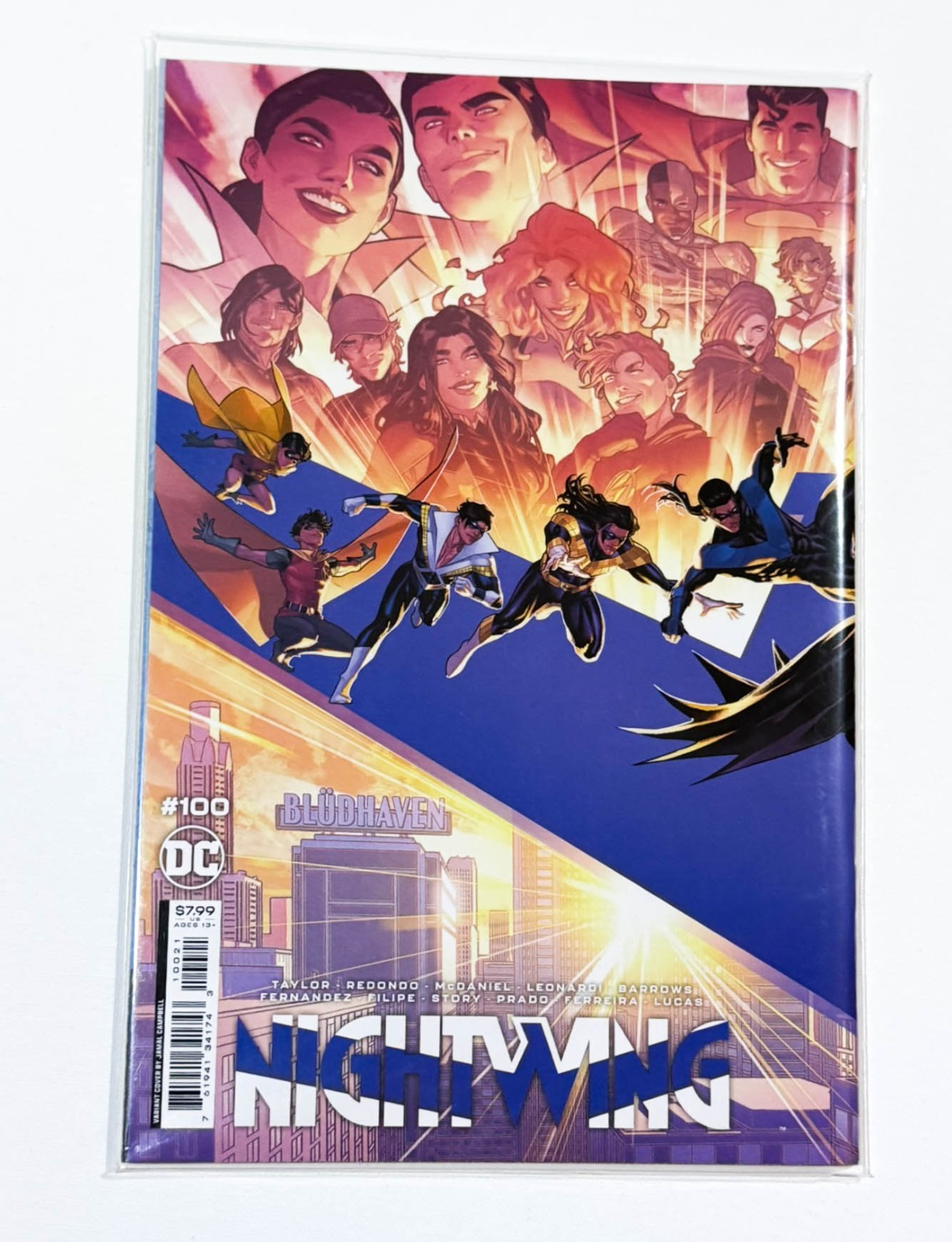 Nightwing #100 Jamal Campbell Cover B Wraparound 2023 Nightwing #100 Jamal Campbell Cover B Wraparound 2023