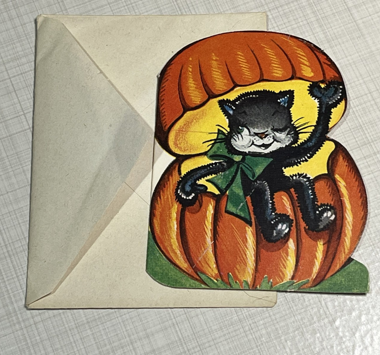 Vintage 1940s-50s A-Meri-Card Halloween Invitations NEW UNUSED Black Cat Pumpkin Vintage 1940s-50s A-Meri-Card Halloween Invitations NEW UNUSED Black Cat Pumpkin