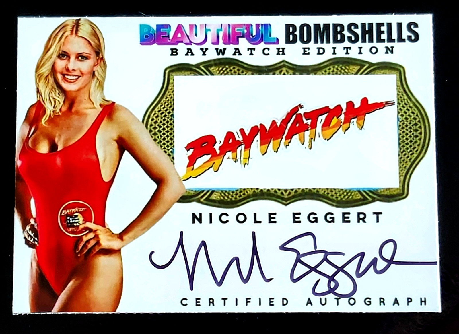 2025 Beautiful Bombshells NICOLE EGGERT AUTOGRAPH Baywatch as Summer Quinn