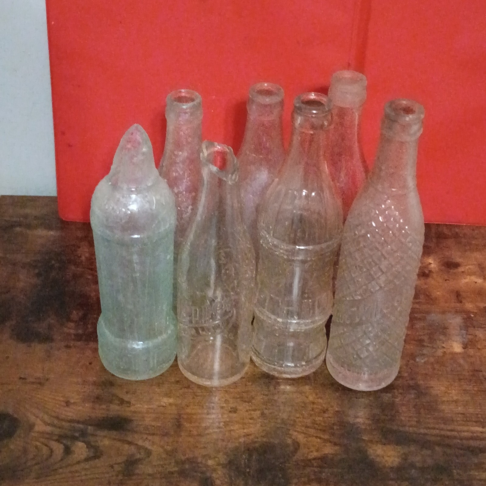 Knockout, Trademarked Bottle, 2 Bottling Works, 10-2-4, Late 18th Early 19th 7ct