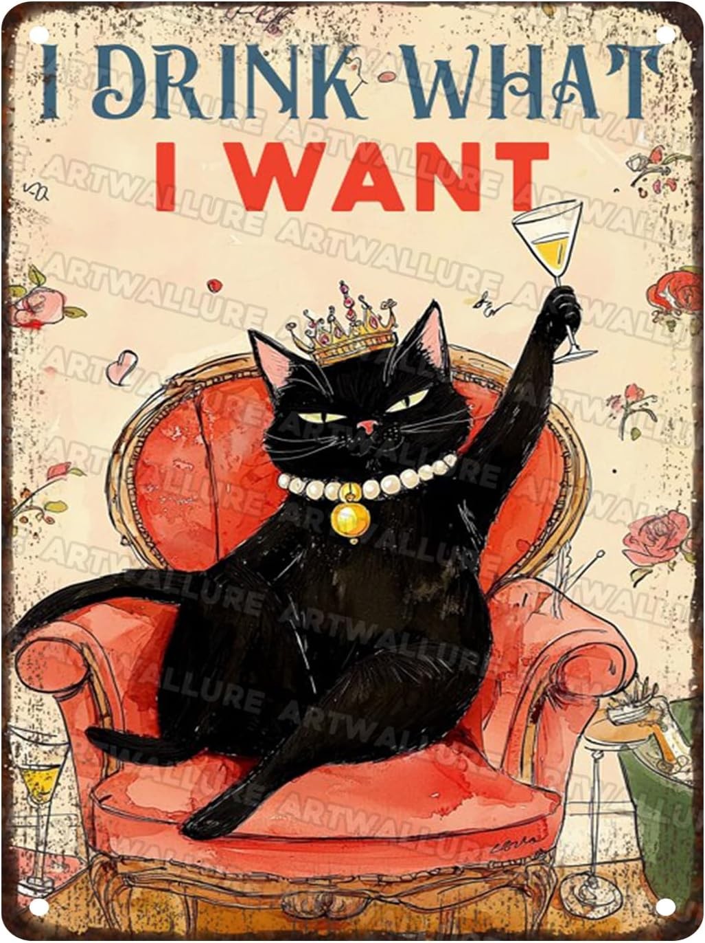 Black Cat Vintage Technically Alcohol is a Solution Tin Metal Signs Home Décor Black Cat Vintage Technically Alcohol is a Solution Tin Metal Signs Home Décor