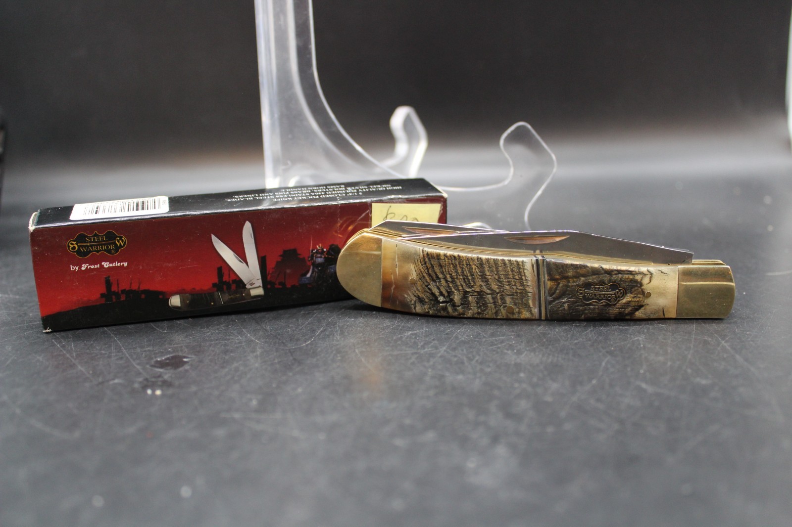 Steel Warrior Trapper Pocket Knife New In Box Large Trapper SW-108L/RH Steel Warrior Trapper Pocket Knife New In Box Large Trapper SW-108L/RH