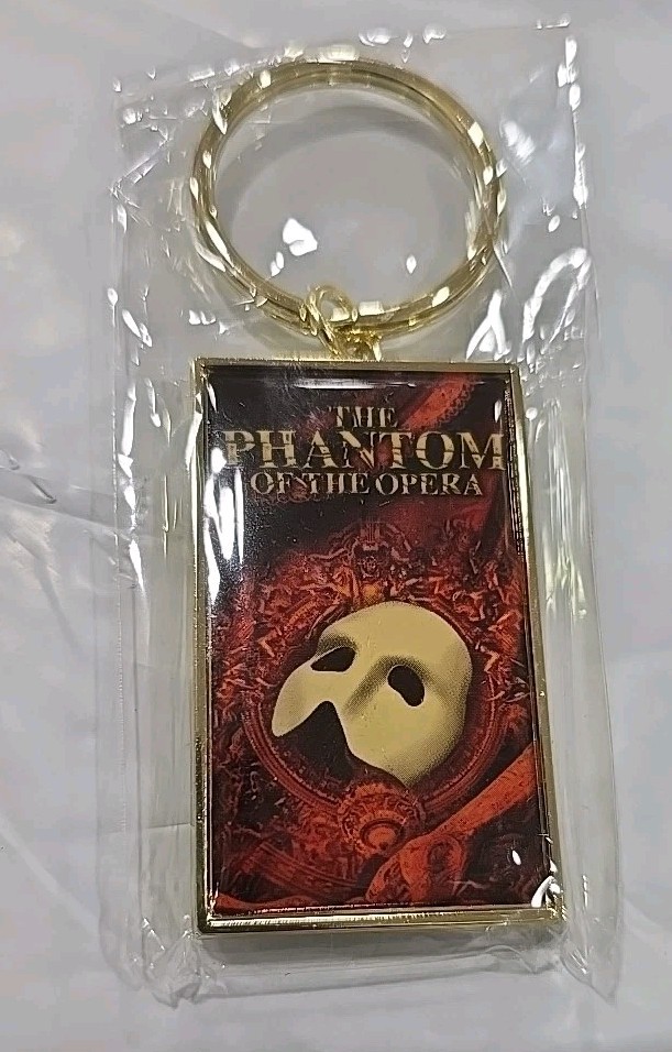 Phantom of the Opera Vintage Keychain 1986 Theatre Gold Tone Souvenir Phantom of the Opera Vintage Keychain 1986 Theatre Gold Tone Souvenir