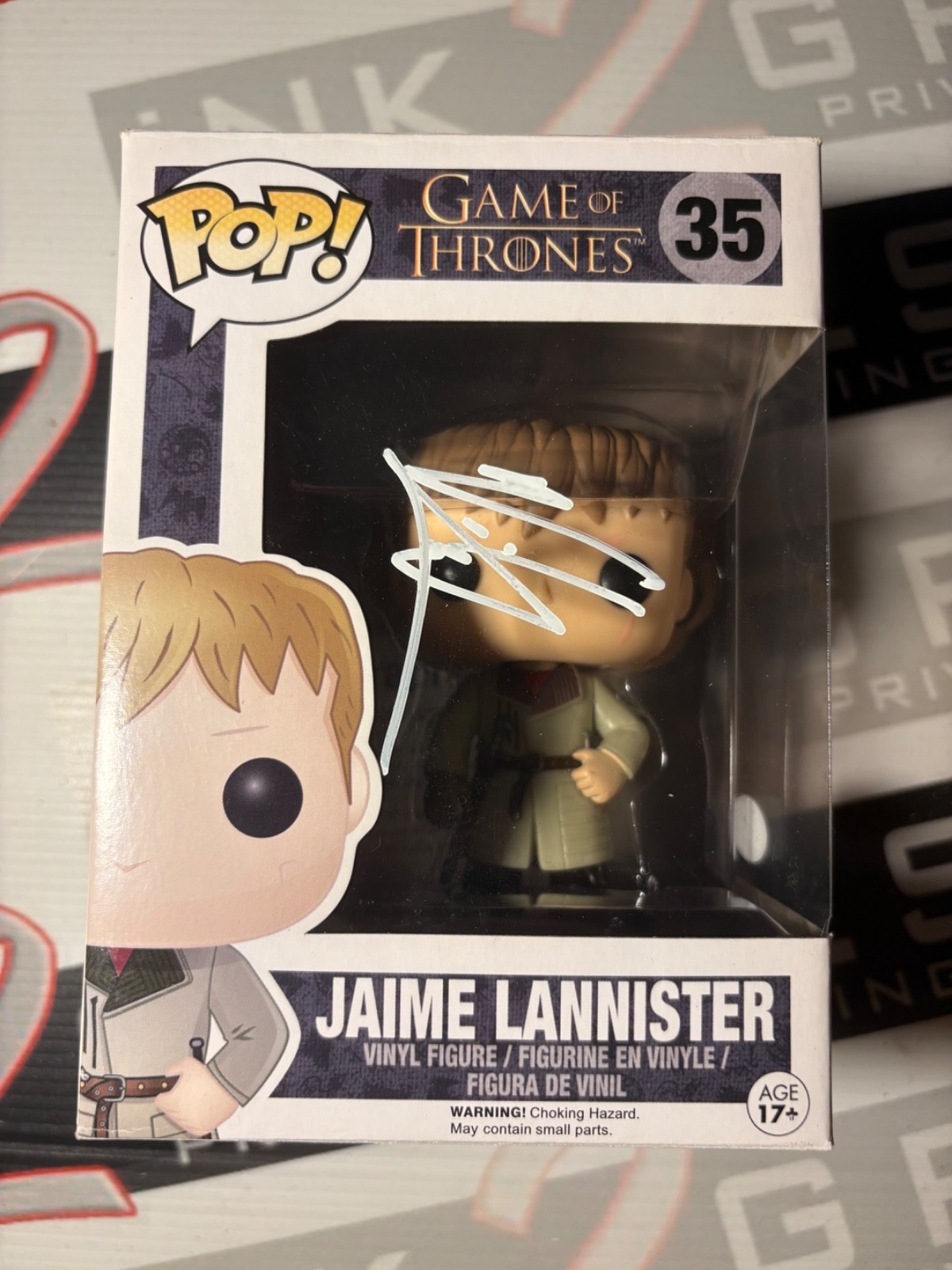 Jaime Lannister Funko Pop signed by Nikolaj Coster-Waldau Autograph ACOA - GOT