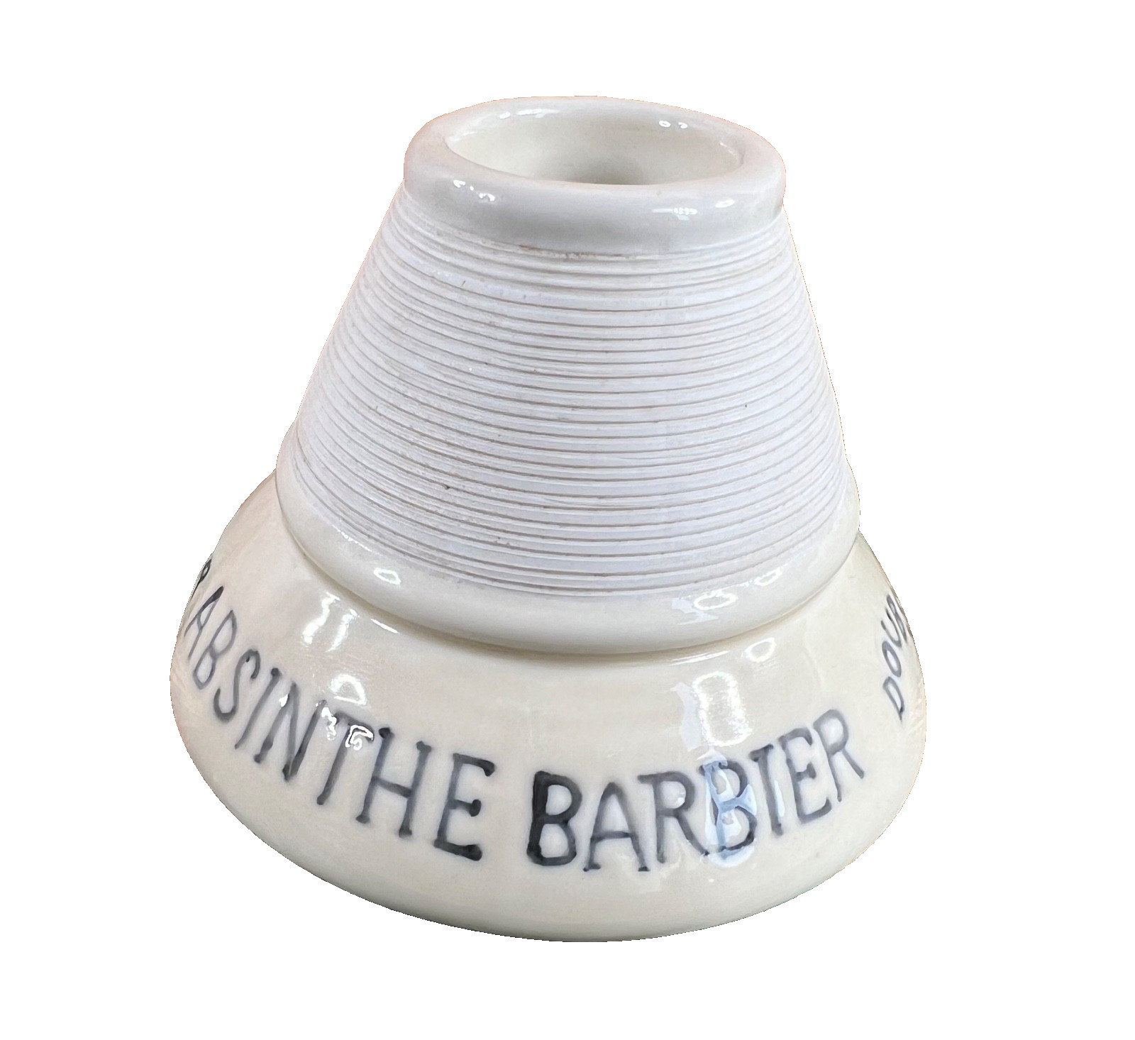 Antique ceramic pyrogen - "Absinthe Barbier Pontarlier Doubs" - circa 1900 Antique ceramic pyrogen - "Absinthe Barbier Pontarlier Doubs" - circa 1900