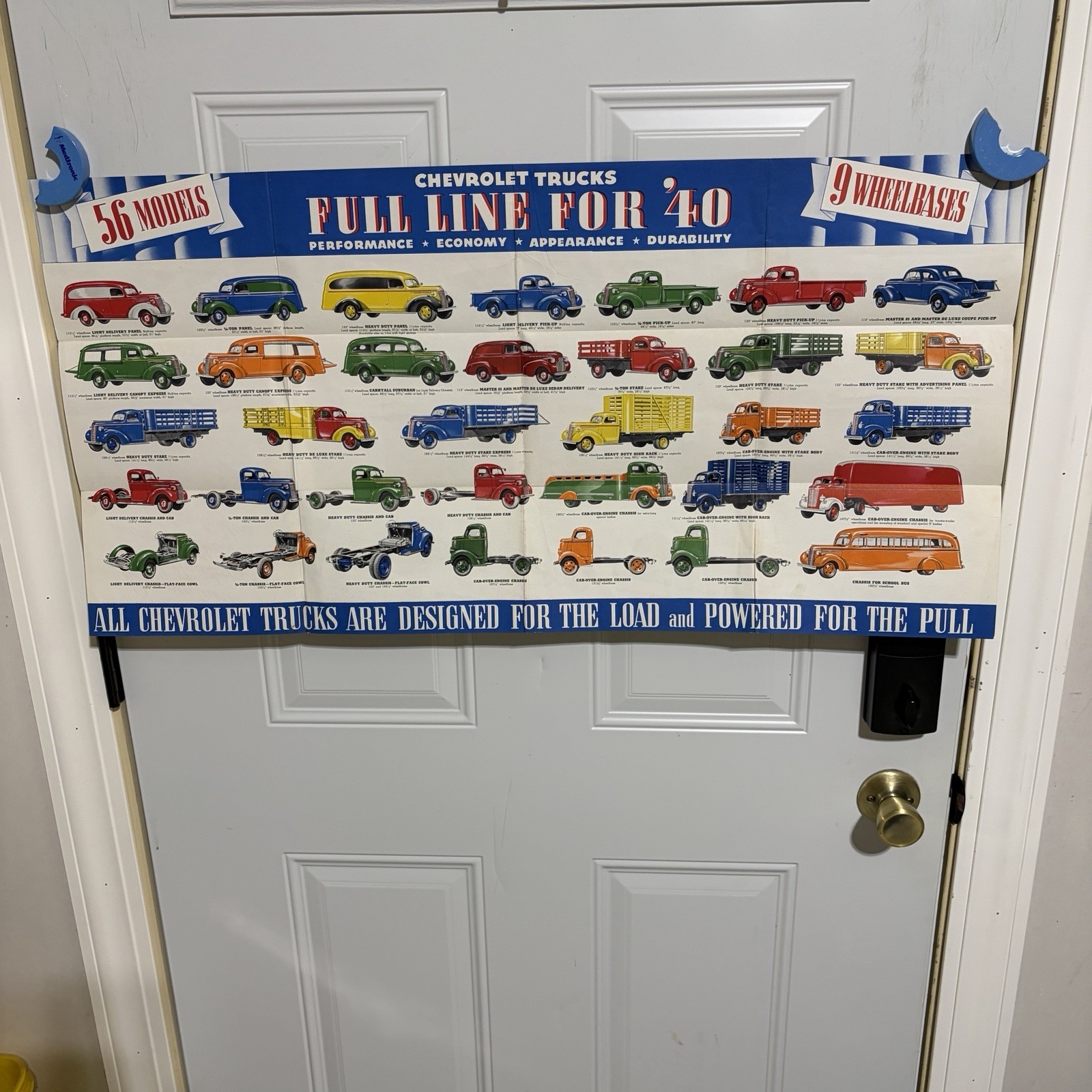 1940 Chevrolet Truck Foldout Poster Sales Brochure Full Line Pickup COE Suburban 1940 Chevrolet Truck Foldout Poster Sales Brochure Full Line Pickup COE Suburban