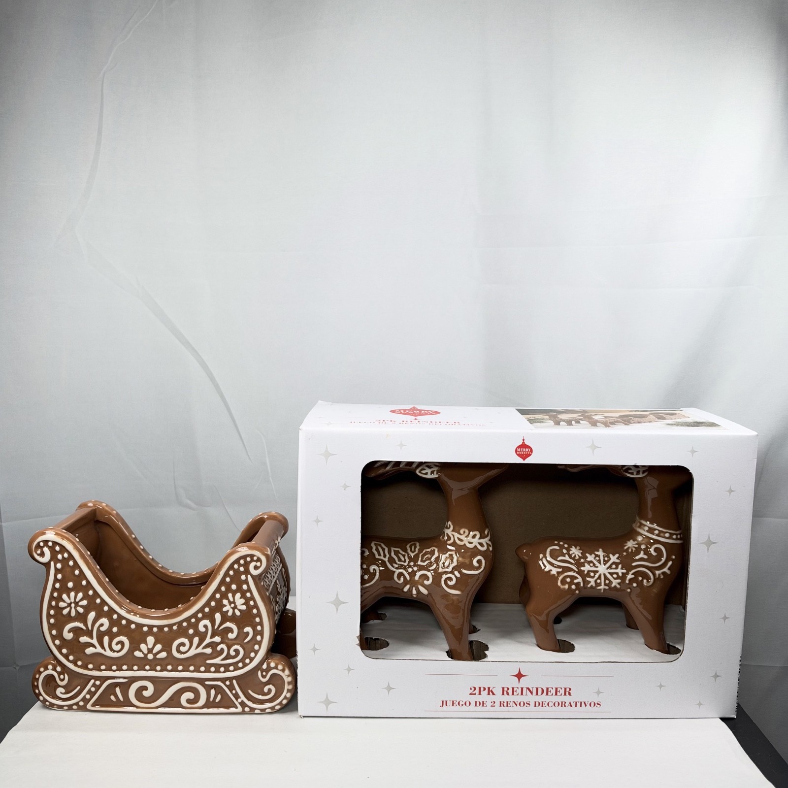 2026 ALDI Merry Moments GingerBread Sleigh and Reindeers / New / Hard to Find 2026 ALDI Merry Moments GingerBread Sleigh and Reindeers / New / Hard to Find