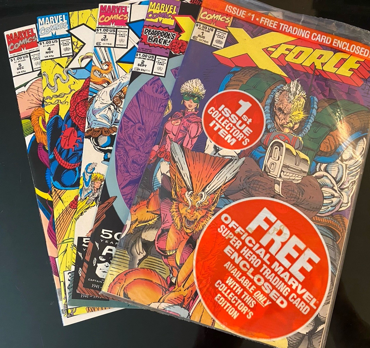 X-Force 1-5 (1st app of X-Force, 2nd Deadpool) High Grade Marvel 1991 🔥 X-Force 1-5 (1st app of X-Force, 2nd Deadpool) High Grade Marvel 1991 🔥