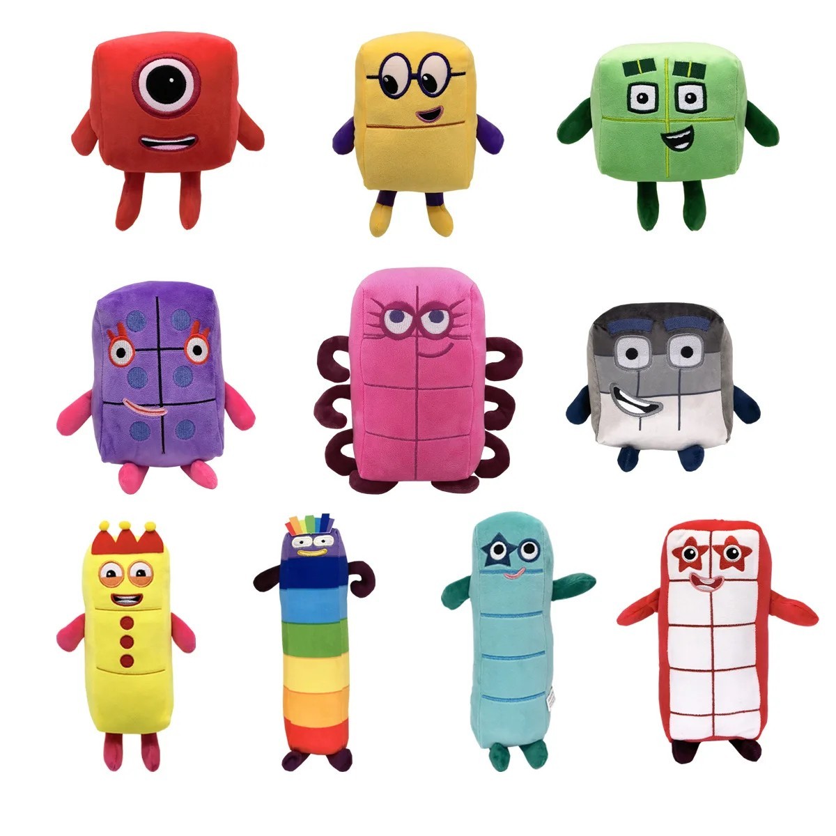 10pcs Cartoon Number Plush Toy Set Educational Stuffed Dolls Kids 10pcs Cartoon Number Plush Toy Set Educational Stuffed Dolls Kids
