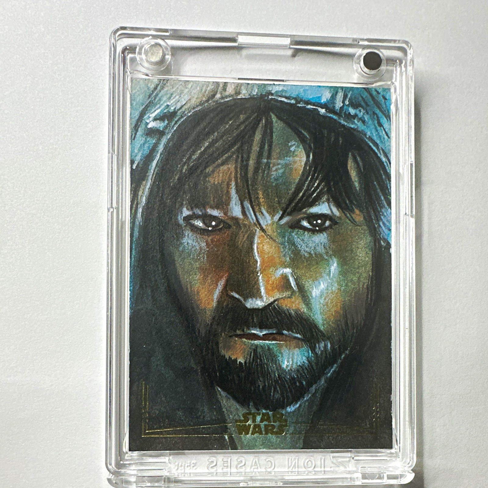 2025 Topps Star Wars Galaxy Gold Foil Cassian Andor Sketch by Semra Bulut 2025 Topps Star Wars Galaxy Gold Foil Cassian Andor Sketch by Semra Bulut