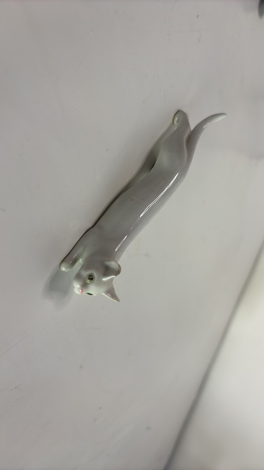 Vintage Fritz Pfeffer Gotha Porcelain Stretching Cat Figurine Vintage Fritz Pfeffer Gotha Porcelain Stretching Cat Figurine