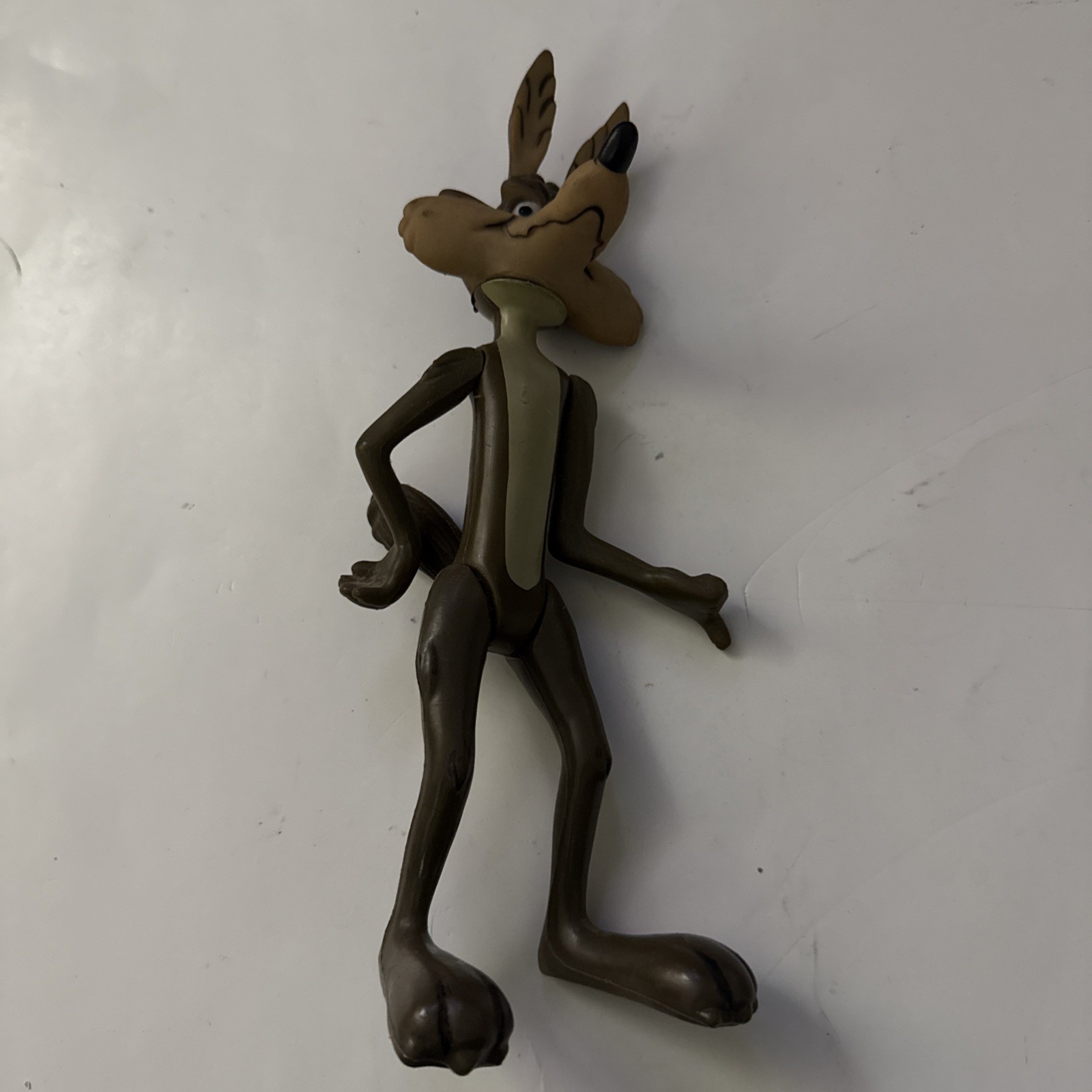 Rare Vtg 1968 Warner Bros 10" Wile E Coyote Looney Tunes Poseable Figure Brown Rare Vtg 1968 Warner Bros 10" Wile E Coyote Looney Tunes Poseable Figure Brown
