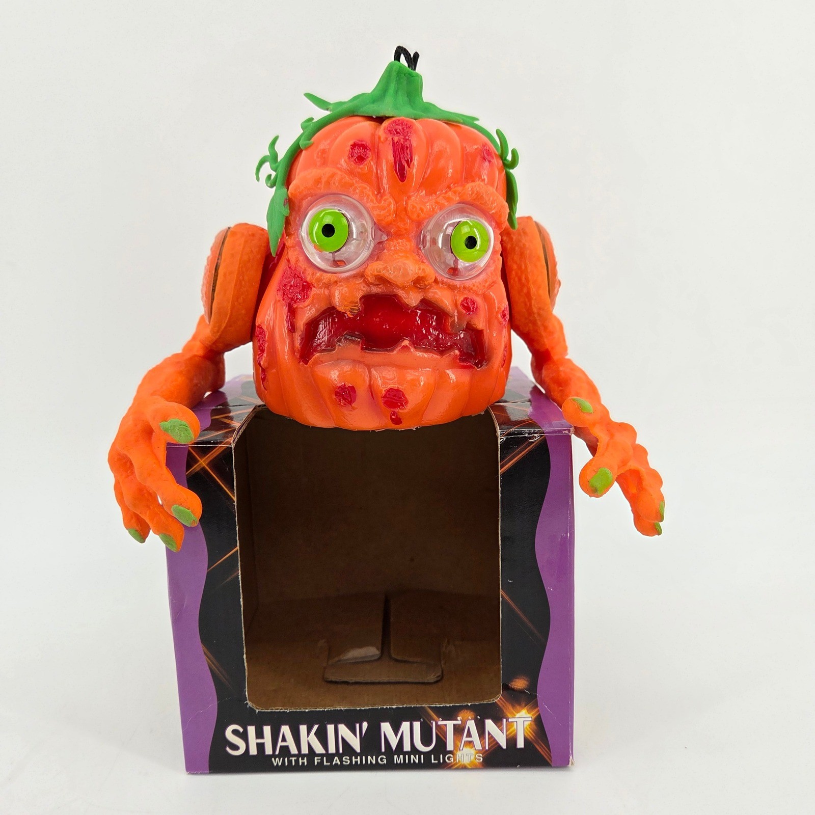 Vintage 1994 Twinkle Shakin Mutant Pumpkin Animated Halloween Light Sound Tested Vintage 1994 Twinkle Shakin Mutant Pumpkin Animated Halloween Light Sound Tested