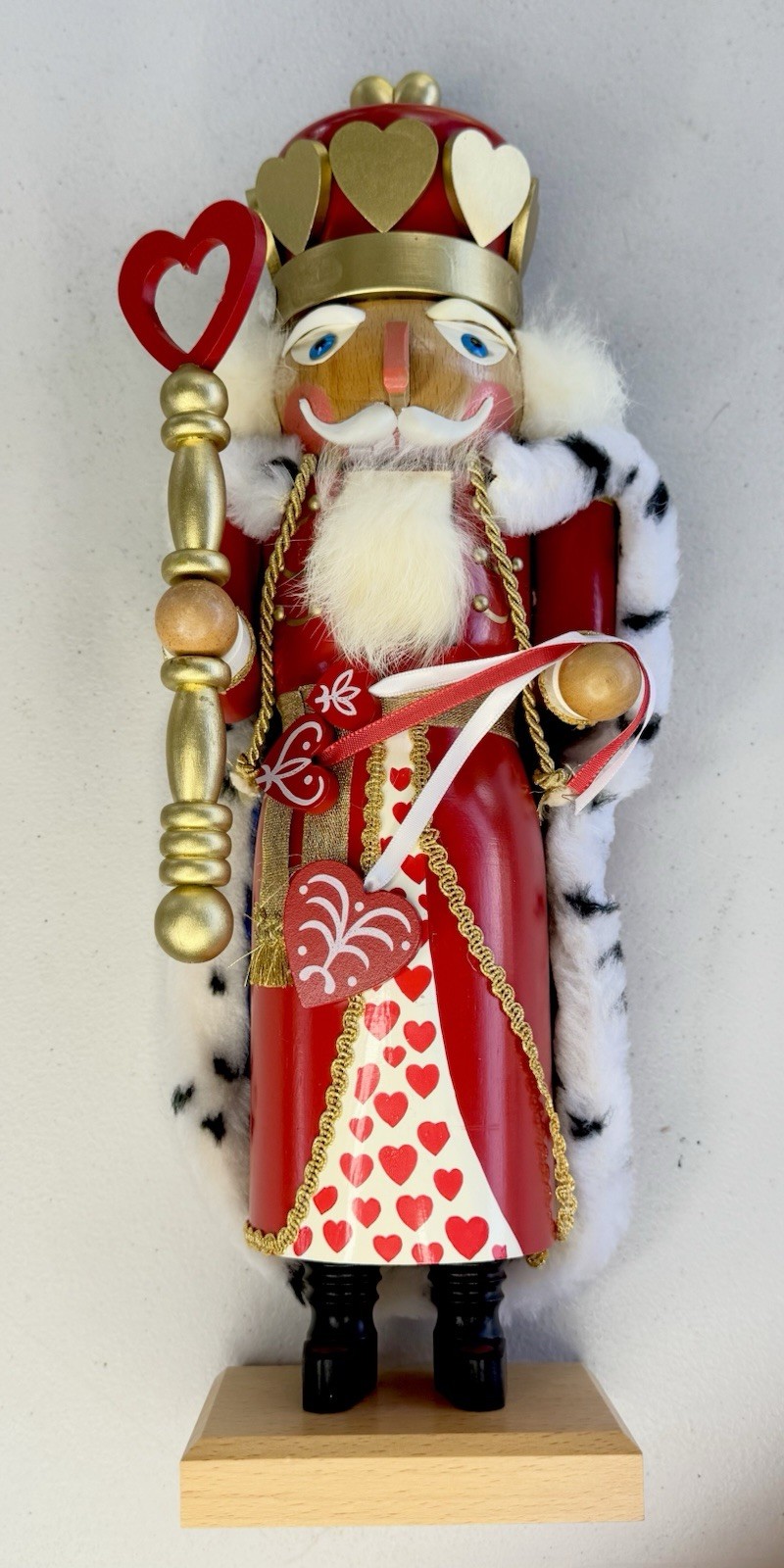 Vintage Christian Ulbricht 17" King of Hearts Nutcracker Ltd Ed 285/500 Germany